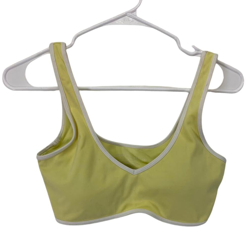 White Fox Active Women's I'll Prove It Sports Lemon Crop Sz S